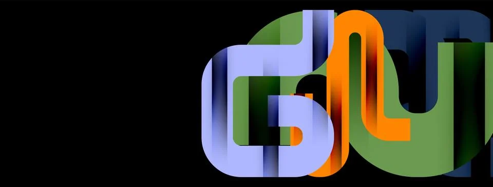 Dynamic waves, flowing lines, stripes vector geometric elements minimal pattern Illustrazione stock