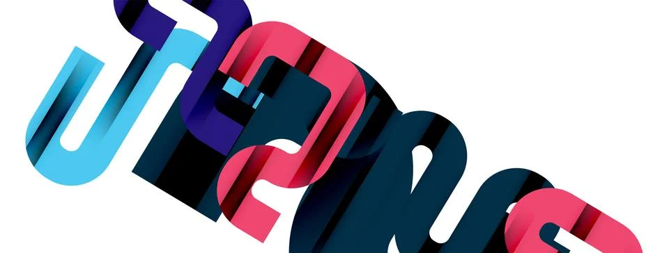 Dynamic waves, flowing lines, stripes vector geometric elements minimal pattern Illustrazione stock