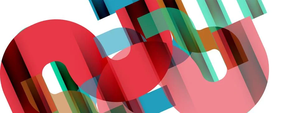 Dynamic waves, flowing lines, stripes vector geometric elements minimal pattern Illustrazione stock