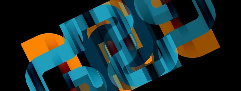 Dynamic waves, flowing lines, stripes vector geometric elements minimal pattern 스톡 일러스트