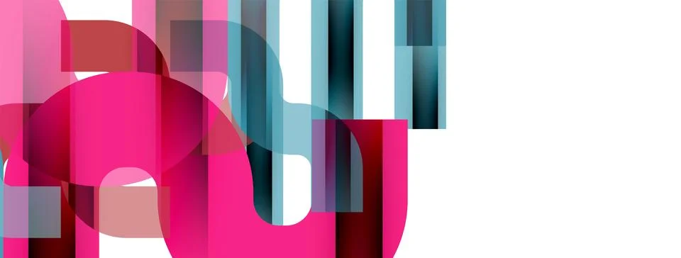 Dynamic waves, flowing lines, stripes vector geometric elements minimal pattern 스톡 일러스트