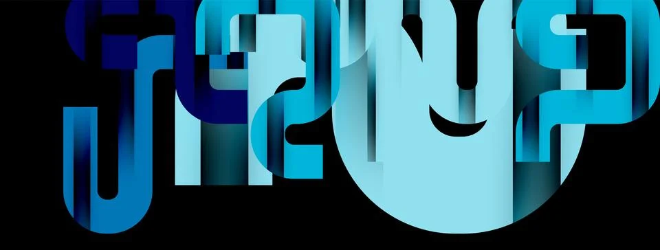 Dynamic waves, flowing lines, stripes vector geometric elements minimal pattern Stock Illustration