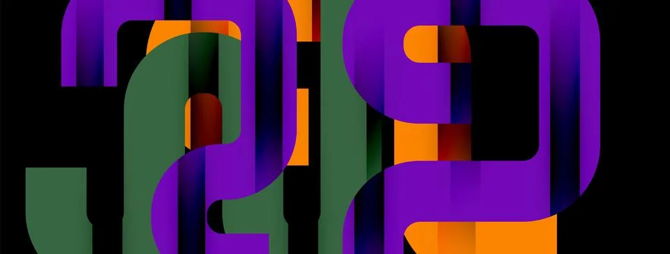 Dynamic waves, flowing lines, stripes vector geometric elements minimal pattern 스톡 일러스트