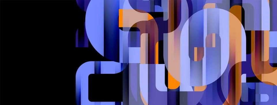 Dynamic waves, flowing lines, stripes vector geometric elements minimal pattern 스톡 일러스트