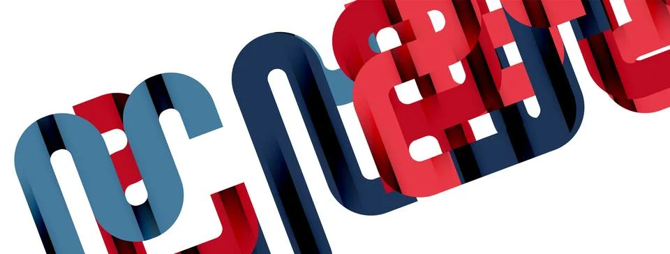 Dynamic waves, flowing lines, stripes vector geometric elements minimal pattern 스톡 일러스트