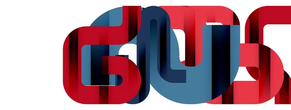 Dynamic waves, flowing lines, stripes vector geometric elements minimal pattern Illustrazione stock