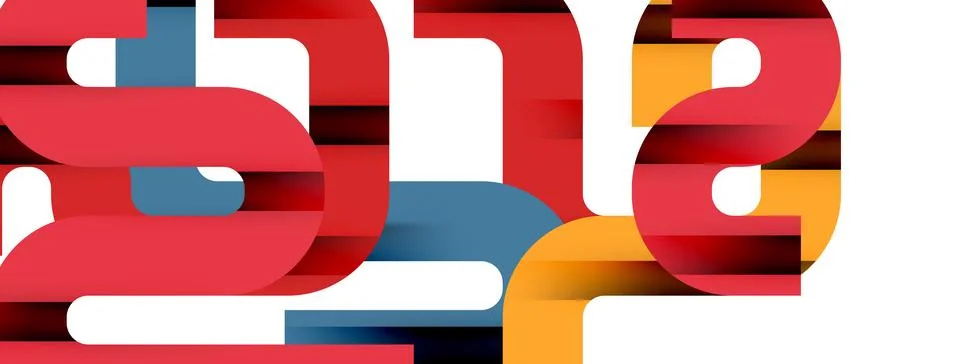 Dynamic waves, flowing lines, stripes vector geometric elements minimal pattern Illustrazione stock