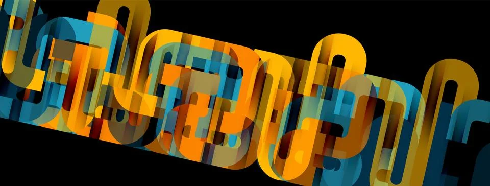 Dynamic waves, flowing lines, stripes vector geometric elements minimal pattern Stock Illustration