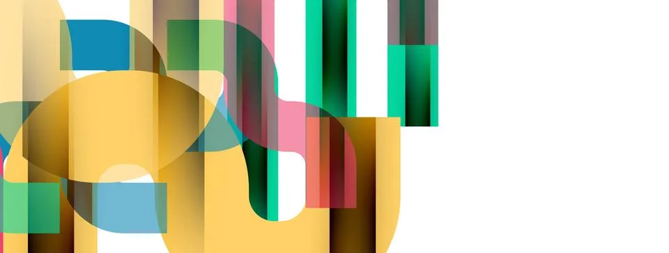 Dynamic waves, flowing lines, stripes vector geometric elements minimal pattern 스톡 일러스트