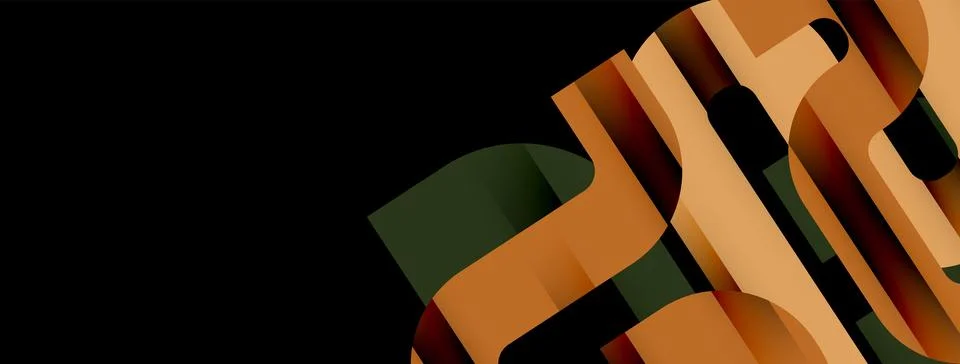 Dynamic waves, flowing lines, stripes vector geometric elements minimal pattern Illustrazione stock