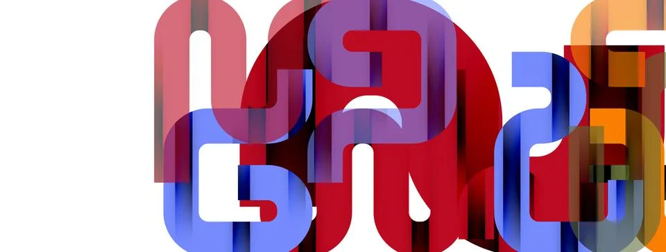 Dynamic waves, flowing lines, stripes vector geometric elements minimal pattern Illustrazione stock