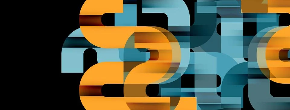 Dynamic waves, flowing lines, stripes vector geometric elements minimal pattern 스톡 일러스트