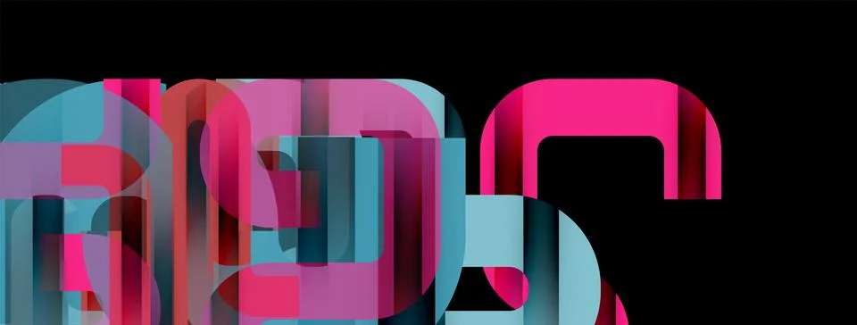 Dynamic waves, flowing lines, stripes vector geometric elements minimal pattern Illustrazione stock