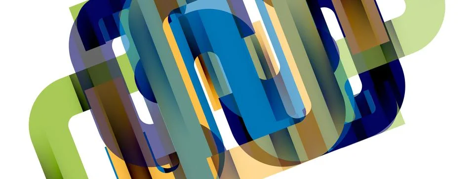 Dynamic waves, flowing lines, stripes vector geometric elements minimal pattern Stock Illustration