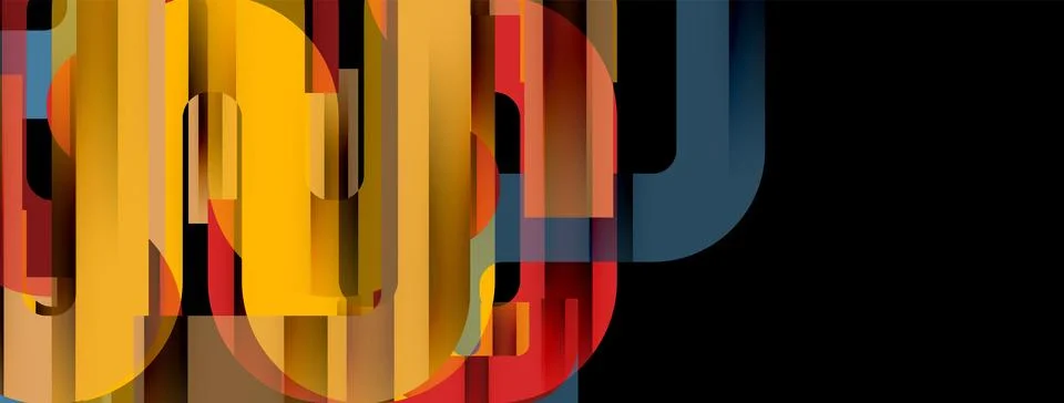 Dynamic waves, flowing lines, stripes vector geometric elements minimal pattern 스톡 일러스트