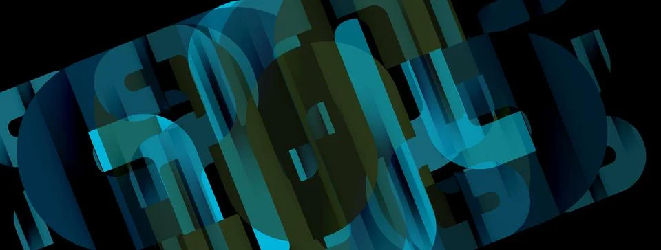 Dynamic waves, flowing lines, stripes vector geometric elements minimal pattern Illustrazione stock