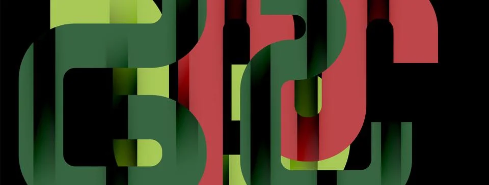 Dynamic waves, flowing lines, stripes vector geometric elements minimal pattern Illustrazione stock
