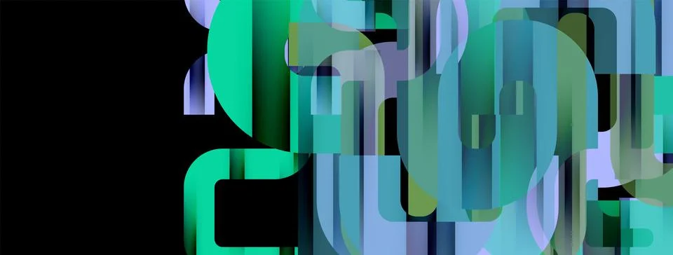 Dynamic waves, flowing lines, stripes vector geometric elements minimal pattern Stock Illustration