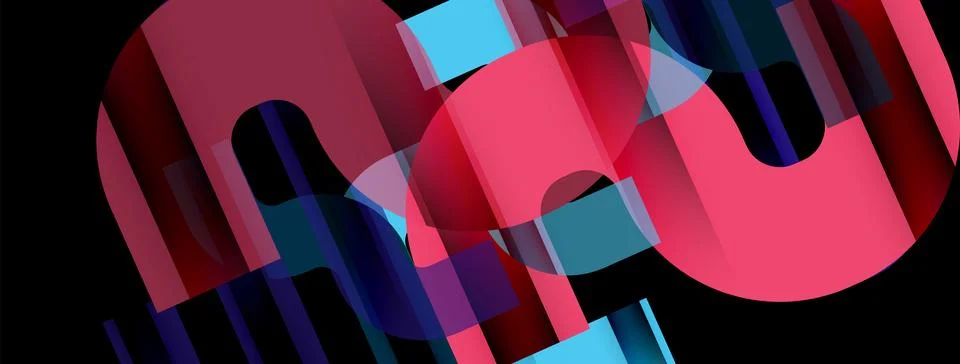 Dynamic waves, flowing lines, stripes vector geometric elements minimal pattern Illustrazione stock