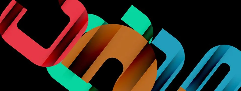 Dynamic waves, flowing lines, stripes vector geometric elements minimal pattern 스톡 일러스트