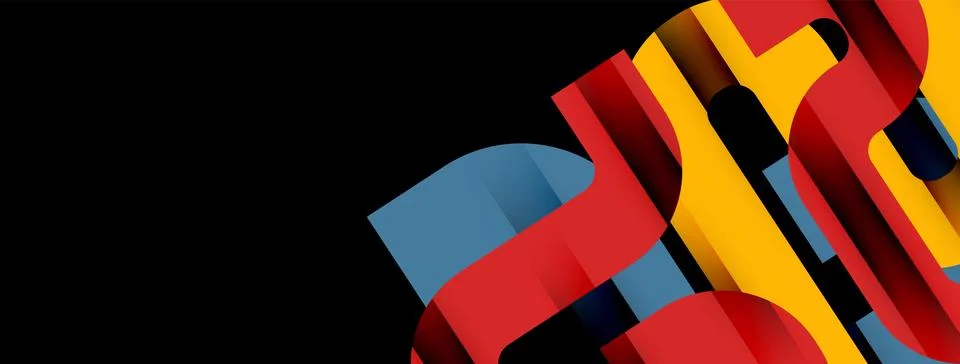 Dynamic waves, flowing lines, stripes vector geometric elements minimal pattern 스톡 일러스트