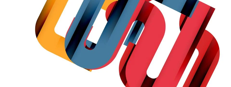 Dynamic waves, flowing lines, stripes vector geometric elements minimal pattern 스톡 일러스트