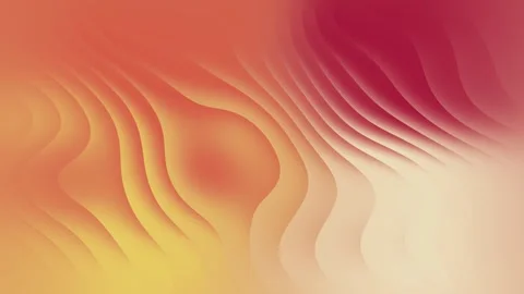Dynamic Waves of Warm Hues Blending Seamlessly in a Fluid Motion Abstract B.. Stock Footage 302244986