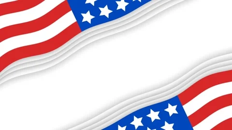 Dynamic Waving American Flag Background for Independence Day and Memorial D.. Stock Footage 340036504