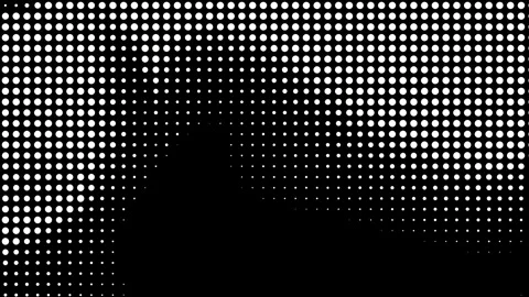 Dynamic Waving Halftone Dots Animation Loop Stock Footage 311779208