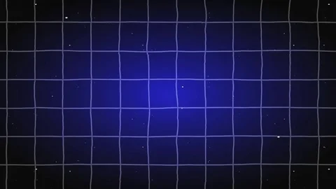 Dynamic Wavy Grid Background with Blue Glow and Floating Particles Futuristi Stock Footage 341591873
