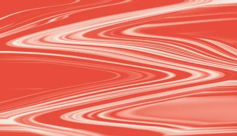 Dynamic wavy lines create a vibrant swirling red and white pattern Stock Illustration