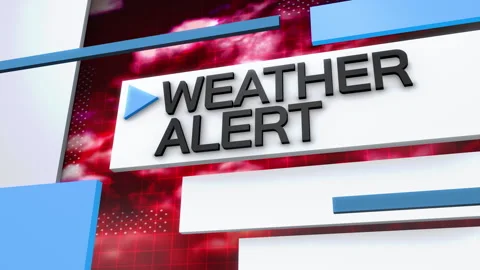 Dynamic Weather Alert Green Screen Transition Stock Footage 308102913