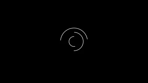 Dynamic white animated circular lines forming a modern loading progress ind.. 動画素材 343701378