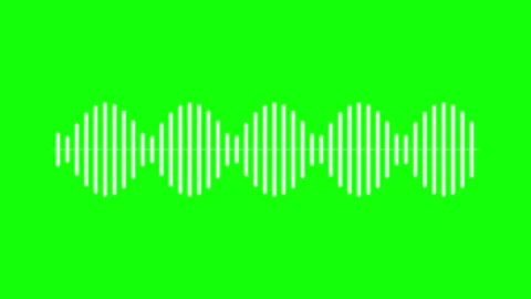Dynamic white audio equalizer sound wave animation pulsating rhythmically o.. 動画素材 343799493