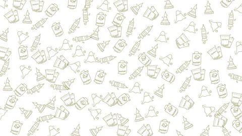 Dynamic White Backdrop with Animated Sustainable Travel and Nature Doodle P.. 스톡 동영상 333835118