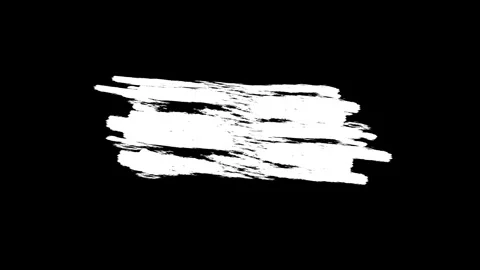 Dynamic white brush stroke texture on green screen Stock Footage 329704977