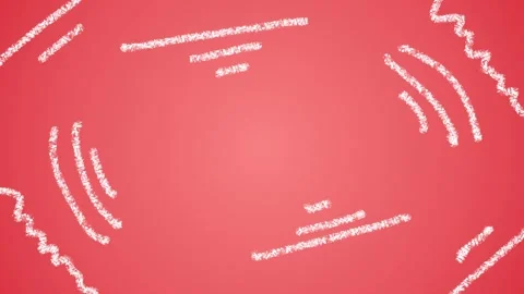 Dynamic White Chalk Stop Motion Frame on Coral Background Video stock 322143487