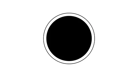 Dynamic white circles on a black background Stock-Footage 245978516