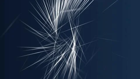 Dynamic white light streaks on dark blue background Stock Illustration