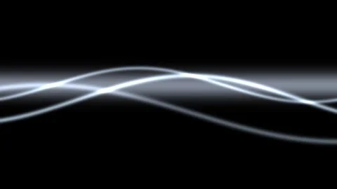 Dynamic White Light Trails Against Black Background Stock Footage 323742324
