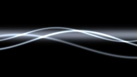 Dynamic white light trails create a sense of motion and energy Stock Footage 324777623