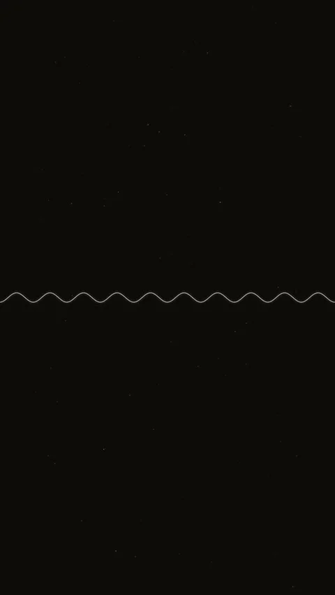Dynamic white line pulse against a black background Stock Footage 327625684