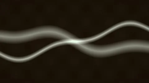 Dynamic white lines pulse and flow against a dark, abstract background Stock Footage 324883787
