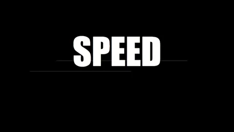 Dynamic white SPEED text on black background with quick glitch distortion e.. Vídeo Stock 330280222