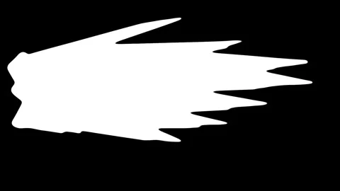 Dynamic white splashes with sharp edges spread across a black background. Spark 動画素材 339020195