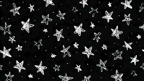 Dynamic white stars on black background in increasing density animation Video stock 314964451