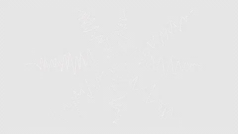 Dynamic white wires pulsating on a black screen. Stock Footage 303015354