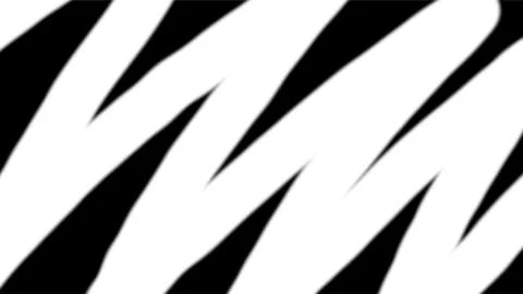 Dynamic White Zigzag Strokes on Black Background. Stock Illustration