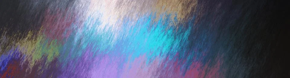 Dynamic wide panoramic background featuring a vibrant color transition from g Stock Illustration