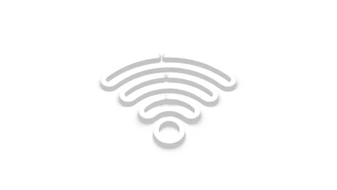 Dynamic wifi signal animation, wireless connection concept, communication n.. Stock Footage 341228729